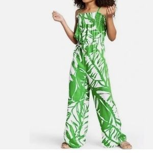 Lilly Pulitzer for Target Green Floral Romper Boom Boom Size 4-5